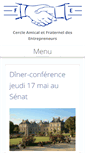 Mobile Screenshot of lafraternelledesentrepreneurs.com